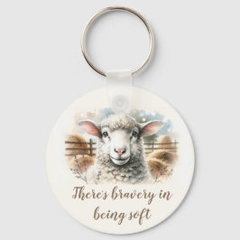 Zachte ooi: Zachte wolschapen Sleutelhanger