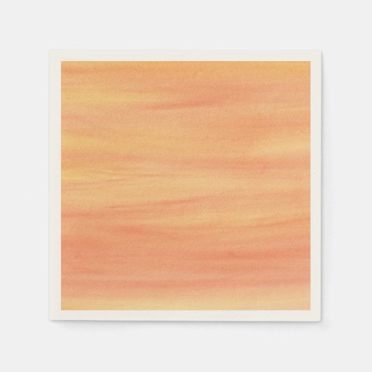 Zachte Oranje Yellow Blends Blended Paper Napkins Servet (Voorkant)