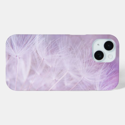 Zachte Paardebloem Zaden op Paarse | Custom Case-Mate iPhone Case (Achterkant (horizontaal))