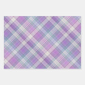 Zachte paars, Bord groen & wit geplakt Inpakpapier Vel (Voorkant)