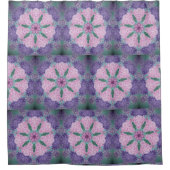 Zachte Paars en roze hydrangea Douchegordijn (Voorkant)