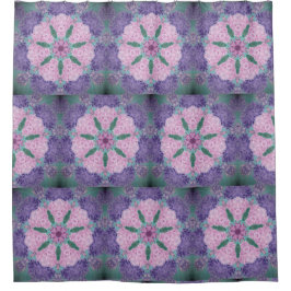 Zachte Paars en roze hydrangea Douchegordijn