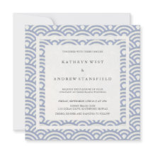 Zachte Paarse blauwe golven Elegant Beach Weddensc