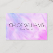 Zachte Paarse blauwe schilferende Abstracte Waterv Visitekaartje (Voorkant)