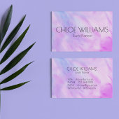 Zachte Paarse blauwe schilferende Abstracte Waterv Visitekaartje