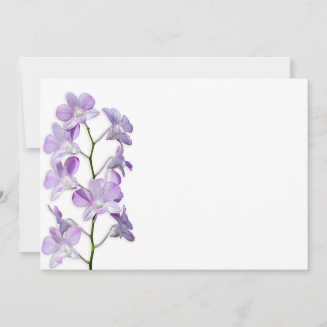 Zachte paarse bloemen (Voorkant)