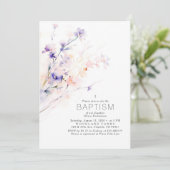 Zachte Paarse & Blush Flowers Elegant Dop Kaart (Staand voorkant)