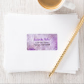 Zachte Paarse Dandelion | Bladplaatlabel Etiket (Insitu)