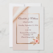 Zachte paarse effecten met bloemen kaart (Achterkant)