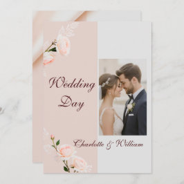 Zachte paarse effecten met bloemen kaart