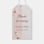 Zachte paarse en grijze effecten cadeaulabel (Voorkant)