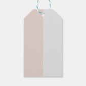 Zachte paarse en grijze effecten cadeaulabel (Achterkant)