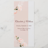 Zachte paarse en grijze effecten met bloemen programmakaart (Voorkant)