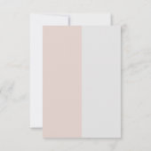 Zachte paarse en grijze effecten met bloemen RSVP kaartje (Achterkant)