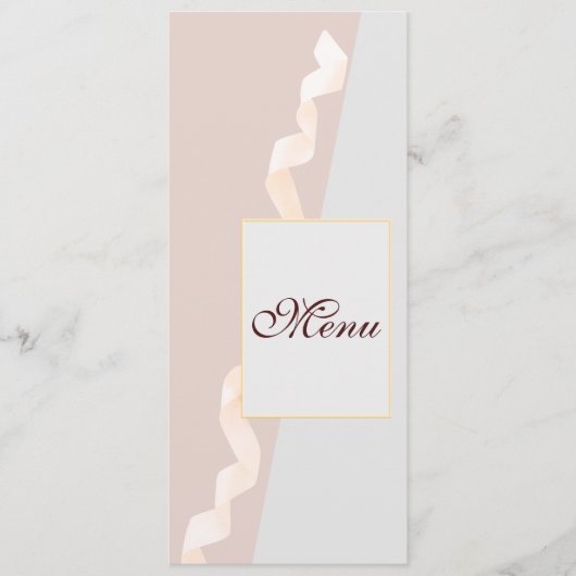 Zachte paarse en grijze effecten met lint menu (Voorkant)