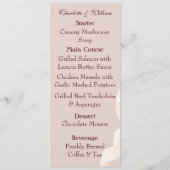 Zachte paarse en grijze effecten met lint menu (Achterkant)