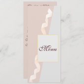 Zachte paarse en grijze effecten met lint menu (Voorkant / Achterkant)