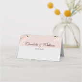 Zachte paarse en grijze effecten met lint plaats c plaatskaartje (Achterkant)