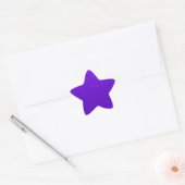 Zachte Paarse faux glitter Ster Sticker (Envelop)