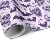 Zachte Paarse Gotische Fantasie Cadeaupapier (Rol Hoek)