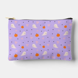 Zachte Paarse Halloween Geest Patroon Ritssluiting Etui
