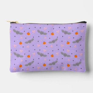 Zachte paarse Halloween-vleermuismotief ritssluiti Etui