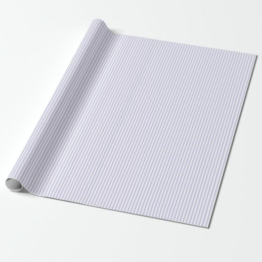 Zachte Paarse lavendel Stripe Cadeau Cadeaupapier (Uitgerold)