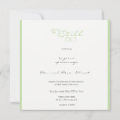 Zachte Paarse Lelie Huwelijksbelofte Vernieuwing 2 Kaart (Achterkant)