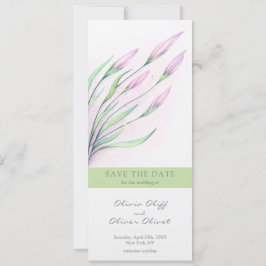 Zachte Paarse lelies Bewaar de datum Kaart