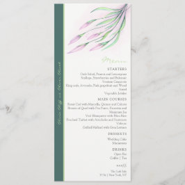 Zachte Paarse Lelies Bruiloft Menu