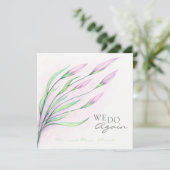 Zachte Paarse Lelies Huwelijksverjaardag 10 Jaar U Kaart (Staand voorkant)