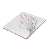 Zachte Paarse lelies Tegeltje (Zijkant)