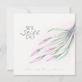 Zachte Paarse Lelies Vow Vernieuwing 25 Jaar Uitno Kaart (Voorkant)