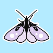 Zachte Paarse Mot Sticker