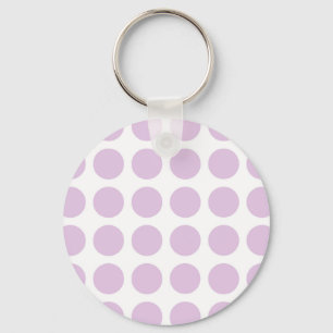 Zachte Paarse pokadots Sleutelhanger