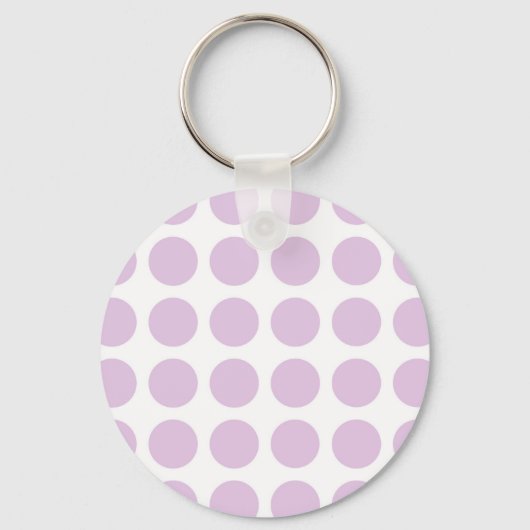 Zachte Paarse pokadots Sleutelhanger (Voorkant)