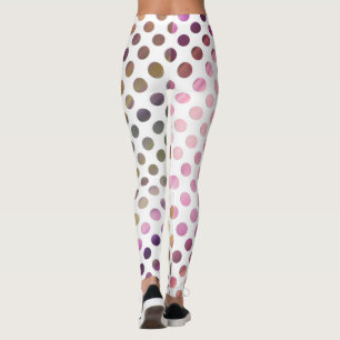 Zachte Paarse roze en groene Waterverf Gekleurde S Leggings