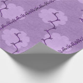 Zachte paarse textuur cadeaupapier (Hoek)