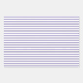 Zachte Paarse & witte strepen Polka Dot Chevron Inpakpapier Vel (Voorkant)