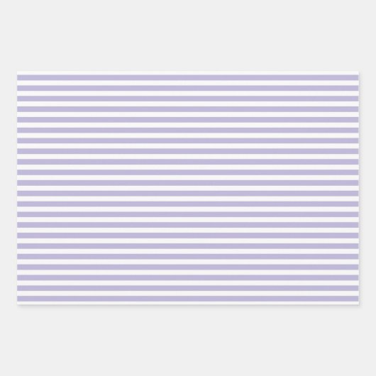 Zachte Paarse & witte strepen Polka Dot Chevron Inpakpapier Vel (Voorkant)