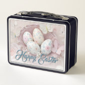 Zachte paasvreugde met bloemenmotief (Achterkant)