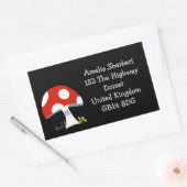 Zachte paddenstoel retouradres sticker (Envelop)