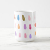 Zachte PaintDrops Origineel Hedendaags Kleurenpatr Koffiemok (Center)