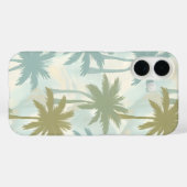 Zachte Palmboom Bomen – Pastel Tropisch Patroon Case-Mate iPhone Case (Achterkant (horizontaal))