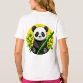 🐼 Zachte Panda Bamboe Kinder Cadeau ✨ T-shirt (Achterkant)