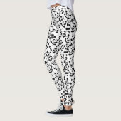 Zachte Panda Beer Patroon Pret Dier Leggings (Links)