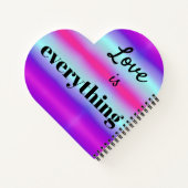 Zachte Panda Hart Liefde Motivatie Gelukkig Notitieboek (Achterkant)