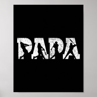 Zachte Papa Zachte Mannen Vaderdag Vintage  Poster