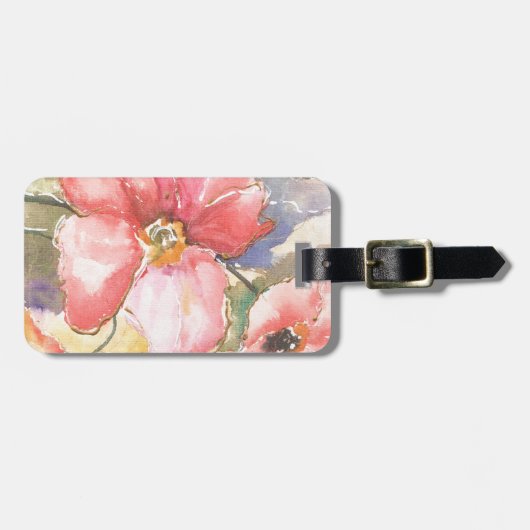 Zachte papaver I Bagagelabel (Voorkant horizontaal)