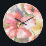 Zachte papaver I Grote Klok<br><div class="desc">Soft Poppies I van Leticia Herrera</div>